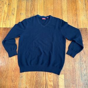Men’s Navy Blue Size Large IZOD Sweater preppy golf collegiate